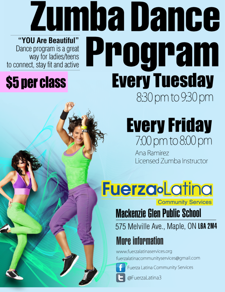 ZUMBA FLYER Fuerza Latina Services